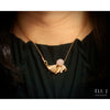 The Pleats Collection: 18K Rose Gold Lavender Jadeite & Diamond Necklace